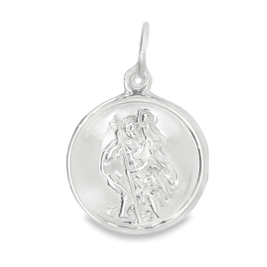 Silver 13mm St Christopher Pendant