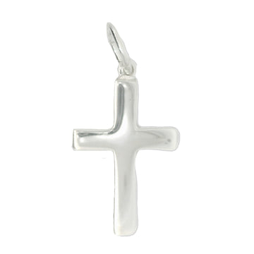 Silver Plain 20x15mm Heavy Cross Pendant