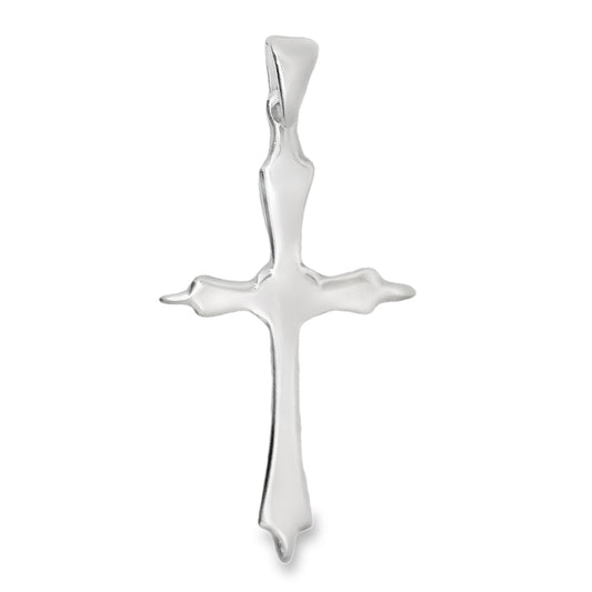 Silver 33x18mm Byzantine Cross Pendant