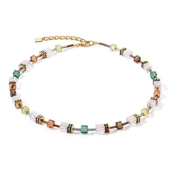 Coeur De Lion Iconic Nature Brown-White Necklace