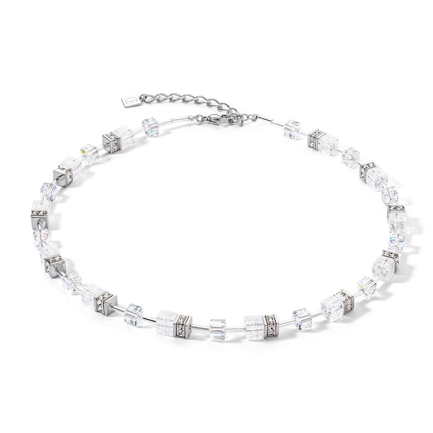 Coeur De Lion Iconic Nature Silver-White Necklace