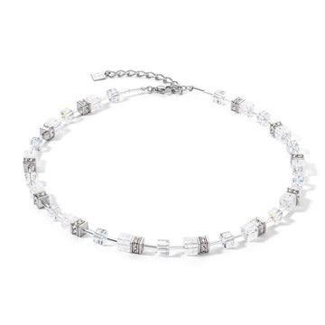 Coeur De Lion Iconic Nature Silver-White Necklace
