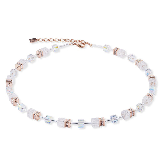CDL ICONIC NATURE ROSE WHITE NECKLACE