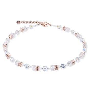 CDL ICONIC NATURE ROSE WHITE NECKLACE