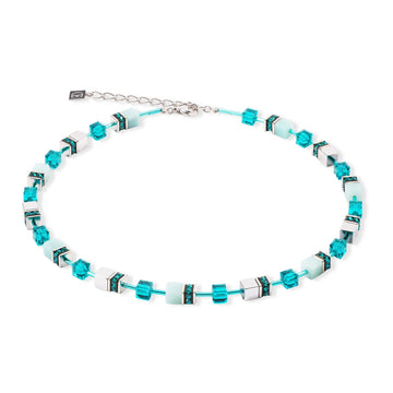 CDL ICONIC PRECIOUS SILVER-GREEN NECKLACE