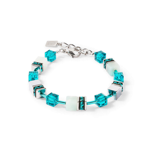CDL ICONIC PRECIOUS SILVER-GREEN BRACELET