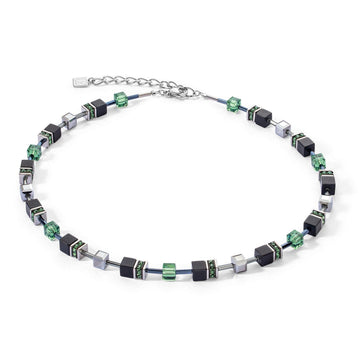 Coeur De Lion Necklace Silver-Sage Green