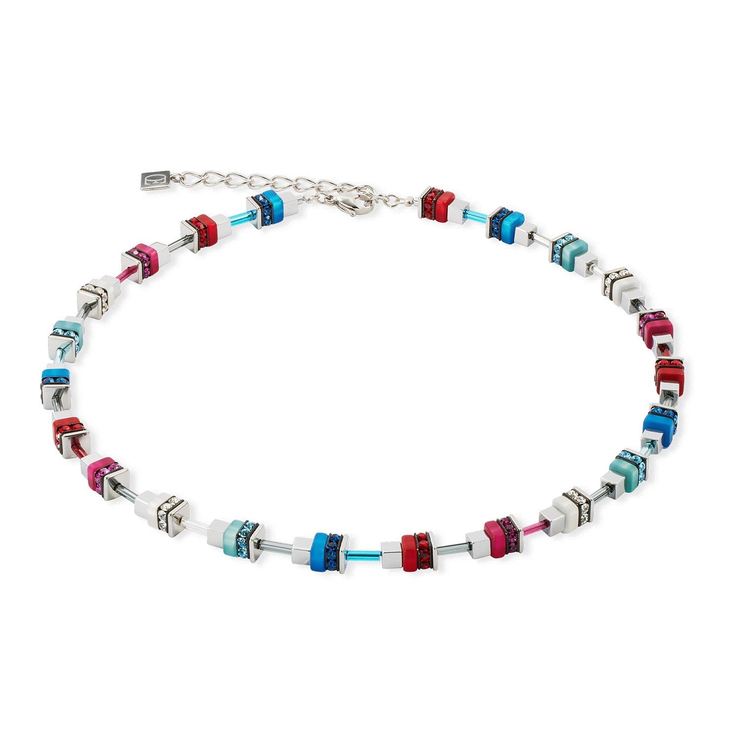 CDL MODERN FUTURE BLUE-RED NECKLACE