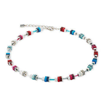 CDL MODERN FUTURE BLUE-RED NECKLACE