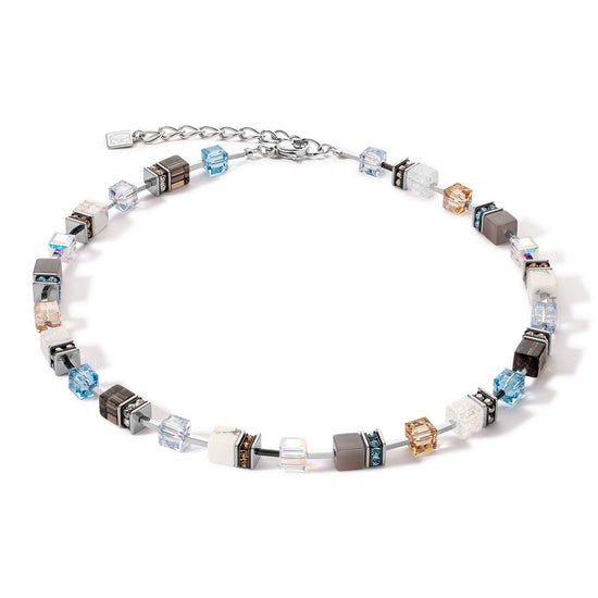 Coeur De Lion Precious Aqua-Beige Necklace