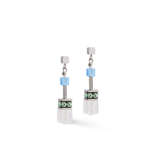CDL ICONIC PRECIOUS AQUA-GREEN EARRING