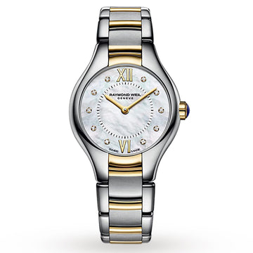 Raymond Weil Ladies Noemia Two-Tone Diamond Dial Quartz Watch 5124-STP-00985