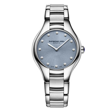 Raymond Weil Ladies Noemia Diamond Dial Quartz Watch 5132-ST-050081