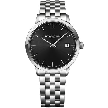 Raymond Weil Gents Toccata Black Dial Quartz Watch 5485-ST-20001