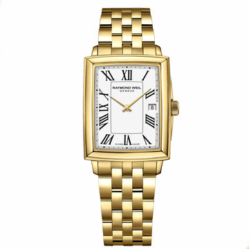 Raymond Weil Ladies Gold Tone Toccata Rectangle Quartz Watch 5925-P-00300