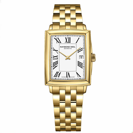 Raymond Weil Ladies Gold Tone Toccata Rectangle Quartz Watch 5925-P-00300