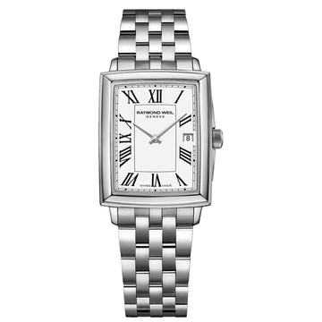 Raymond Weil Ladies Toccata Rectangle White Dial Quartz Watch 5925-ST-00300