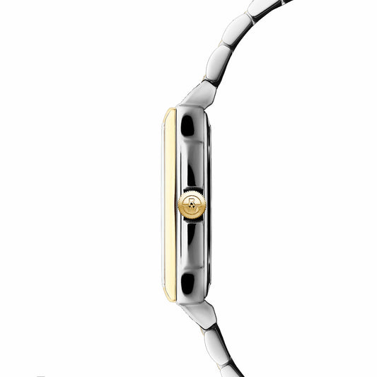 Raymond Weil Ladies Toccata Rectangle Rwo-Tone Diamond Dial Watch 5925-STP-00995