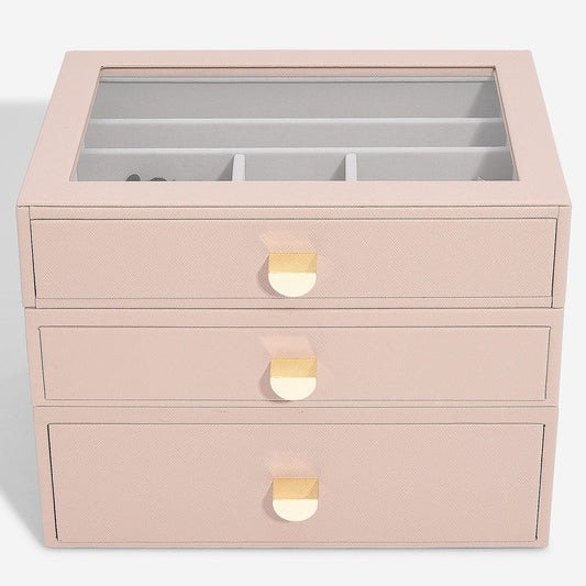 Blush Classic 3 Draw Jewellery Box