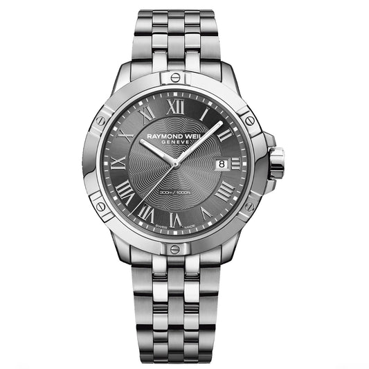 Raymond Weil Gents Tango Grey Dial Quartz Watch 8160-St-00608