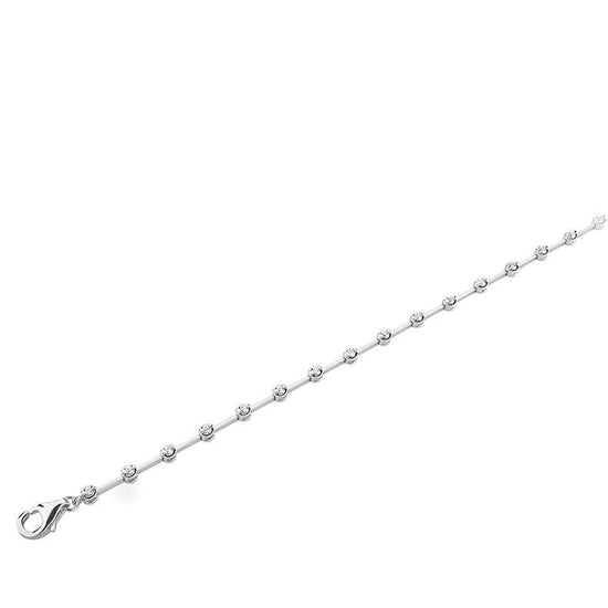 18CT WHITE  DIAMOND 0.50CT CLASSIC TENNIS BRACELET