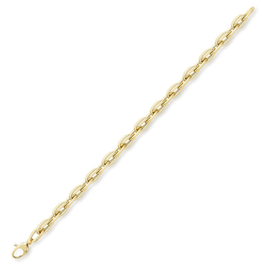 9Y OVAL LINK 19CM BRACELET