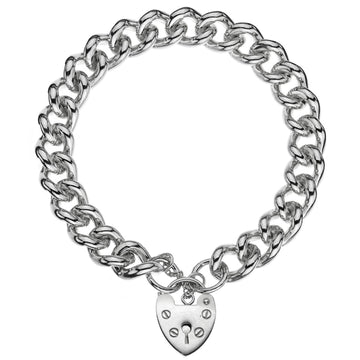 SIL 120 HEAVY CURB CHARM BRACELET