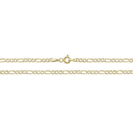 9Y FILED FIGARO CHAIN 18IN