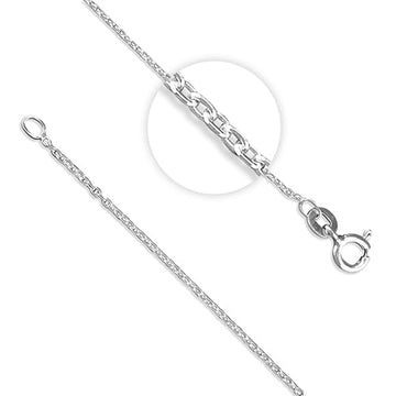 STERLING SILVER 46CM /18' TRACE CHAIN