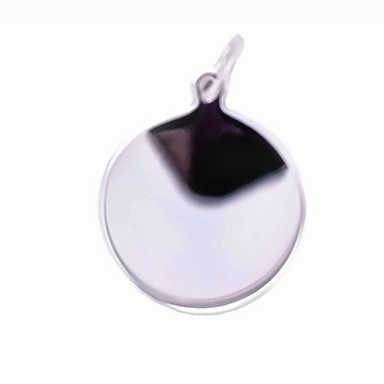 SIL 15MM PLAIN ROUND DISC CHARM