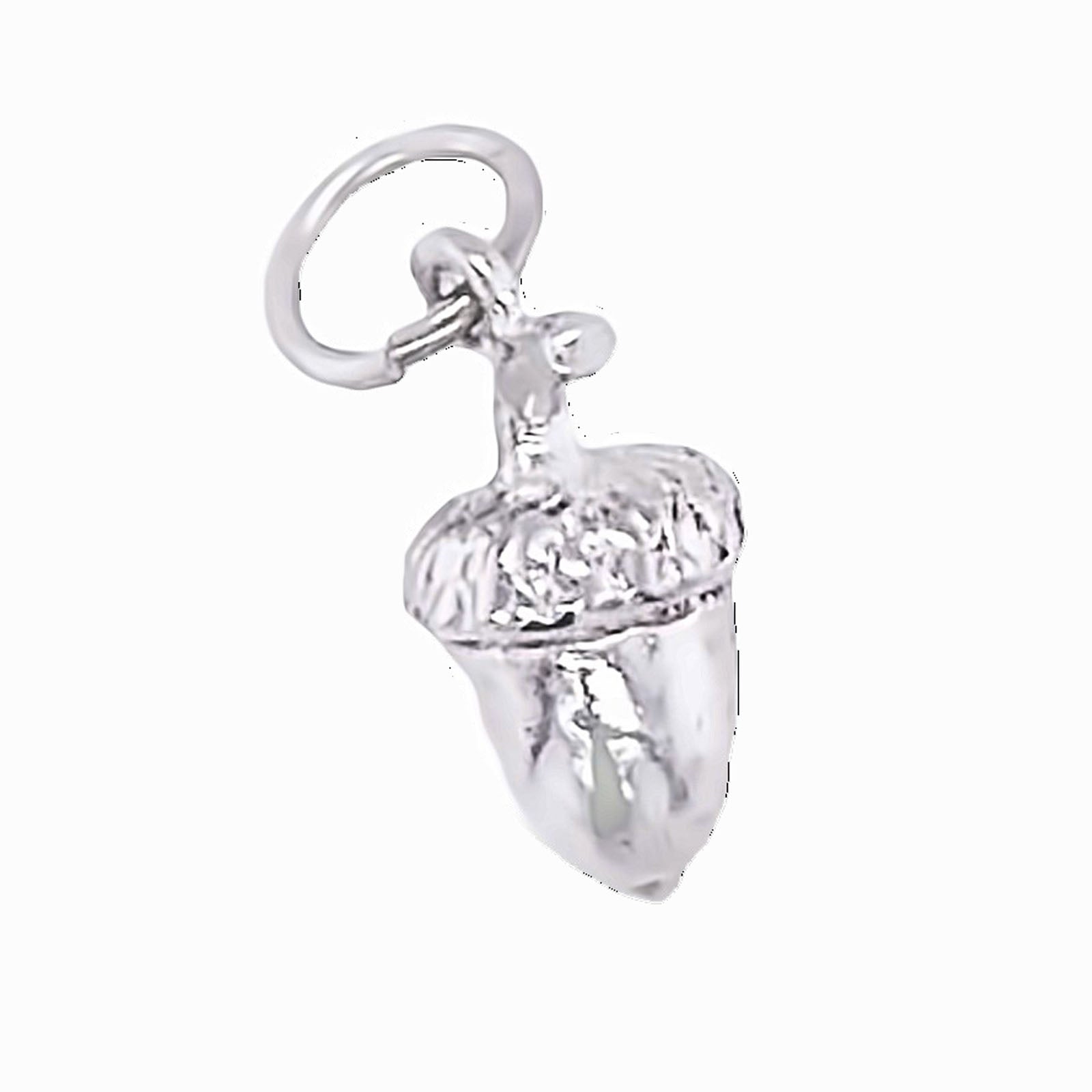 SIL ACORN CHARM