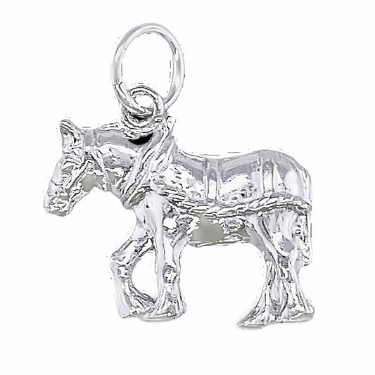 SIL SHIRE HORSE CHARM