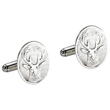 Sterling Silver Stag Cufflinks