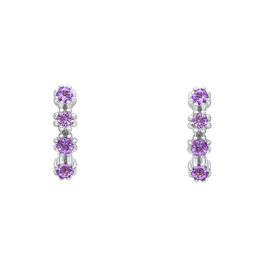 Laura Ashley Alford Meadow Light Amethyst Earrings E6612M
