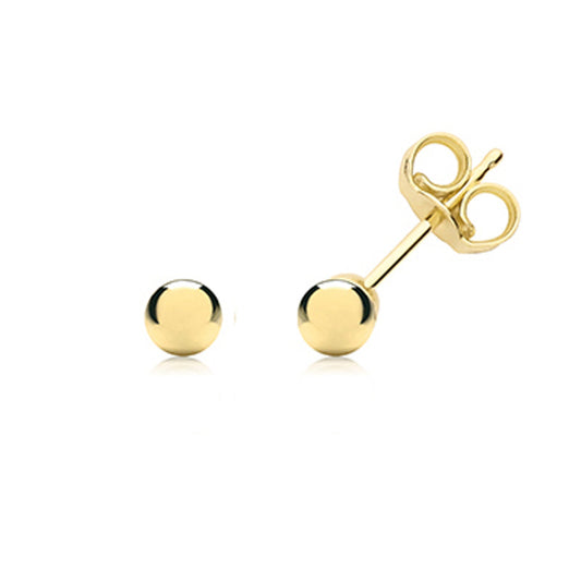 9Y 3MM BALL STUD EARRING