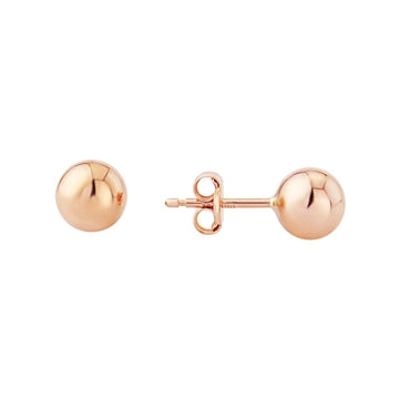 9R 6MM BALL STUD EARRING