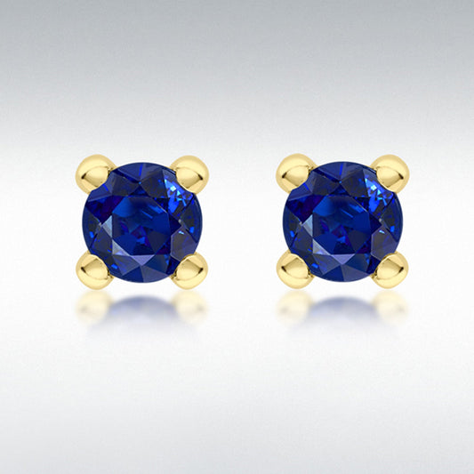 9Y 4MM DARK BLUE CZ STUD