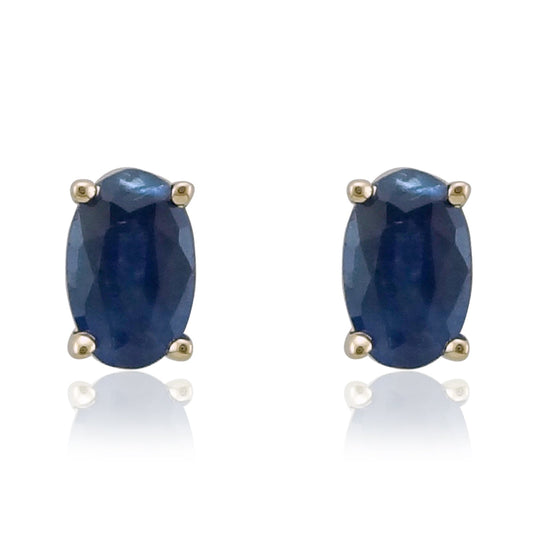 9Y 3 x 5MM OVAL SAPPHIRE STUD