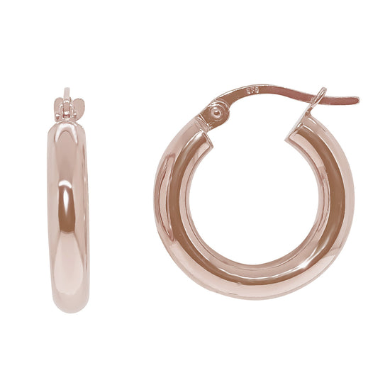 9R 10MM PLAIN TUBE CREOLE EARRING