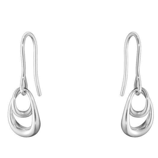 GEORG JENSEN SILVER OFFSPRING DROP EARRING