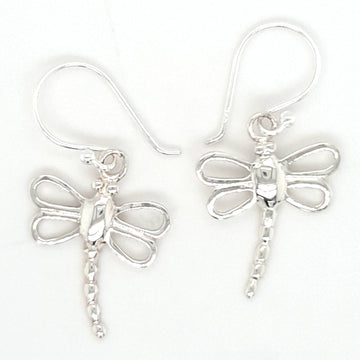 SIL DRAGONFLY DROP EARRING