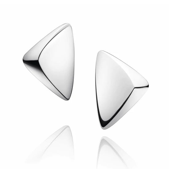 GEORG JENSEN SILVER PEAK CLIPS STUD EARRINGS