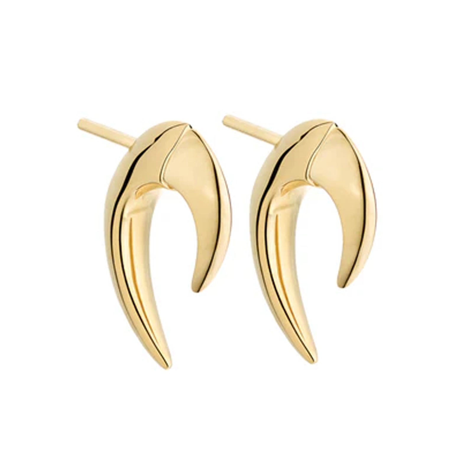 SHAUN LEANE YELLOW GOLD VERMEIL TALON MINI EARRINGS HT031.YVNAEOS