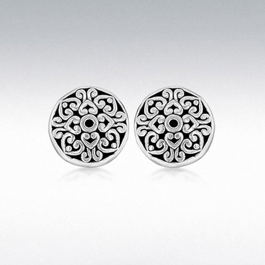 SIL 13MM ANTIQUE STYLE BUTTON STUD