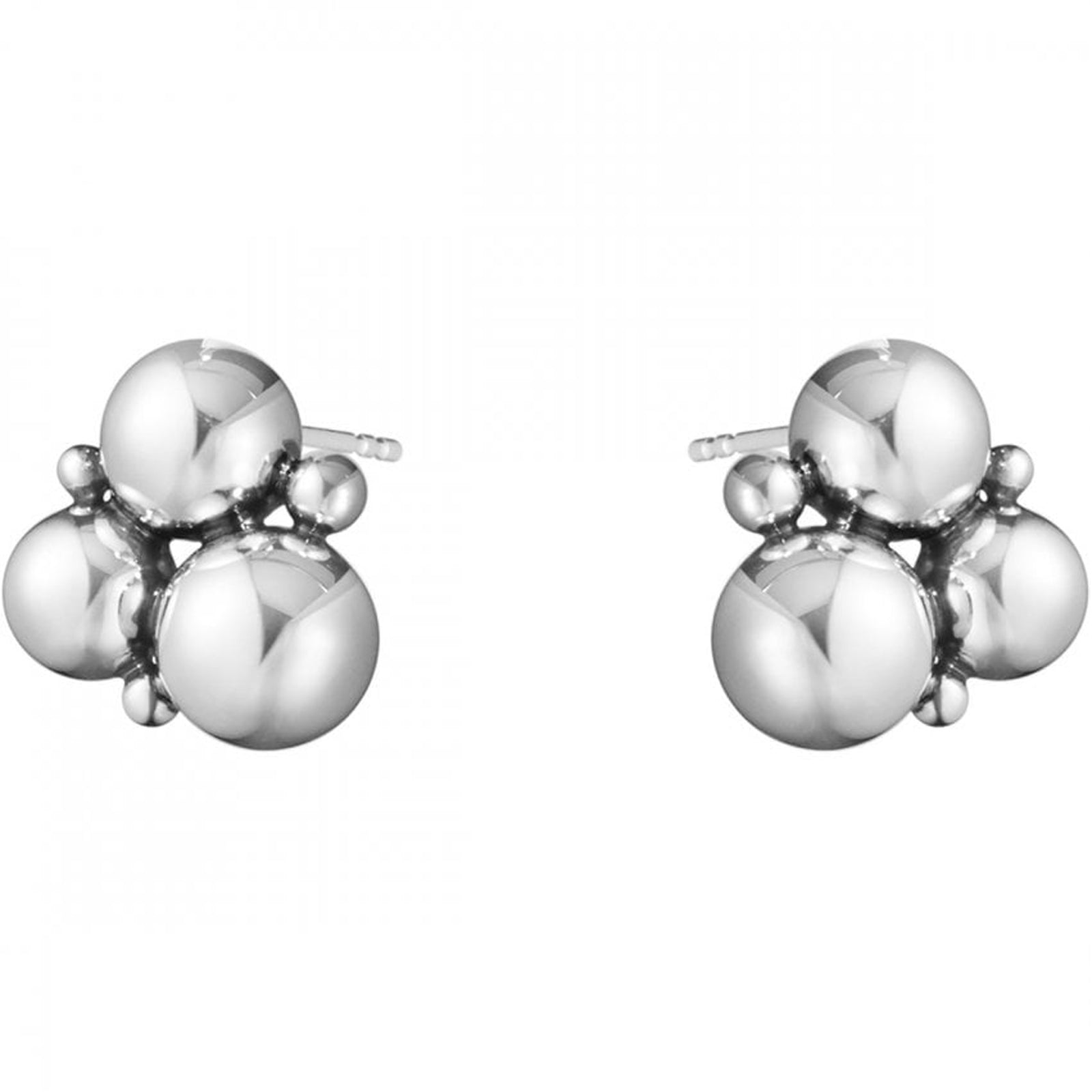 GEORG JENSEN SILVER MOONLIGHT GRAPES STUD EARRINGS