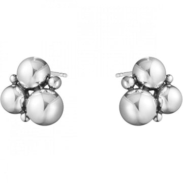 GEORG JENSEN SILVER MOONLIGHT GRAPES STUD EARRINGS