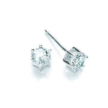 SIL 3MM 6 CLAW SET CZ STUD