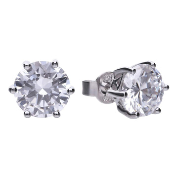 DF SIL CZ 0.75CT SOLITAIRE STUD