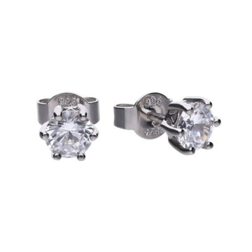 DF SIL CZ 0.50CT SOLITAIRE STUD