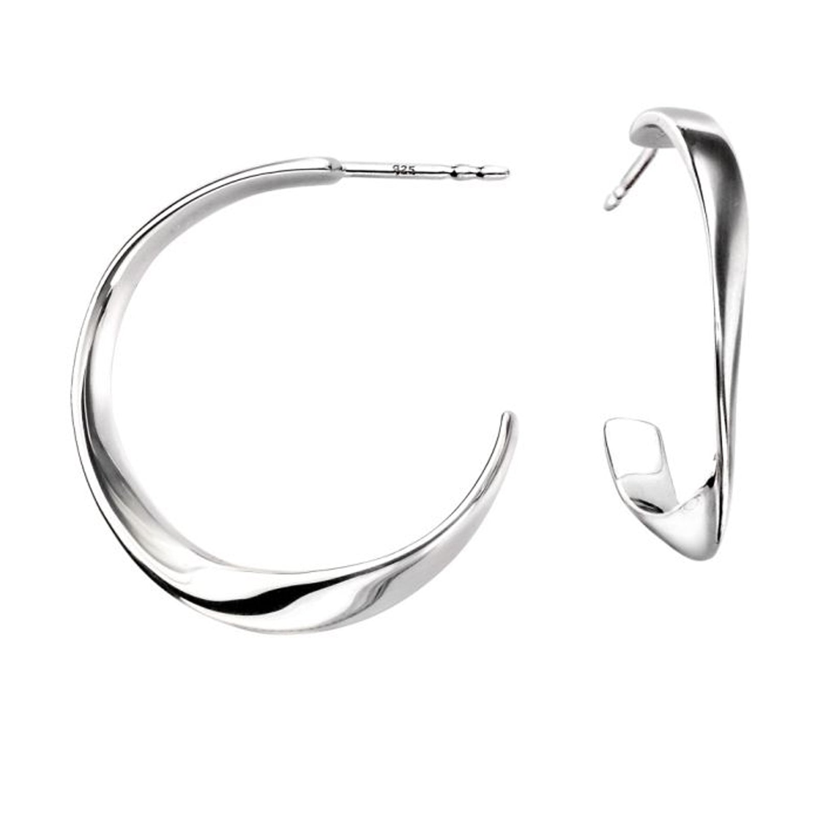 SIL 26MM TWIST SOLID HOOP